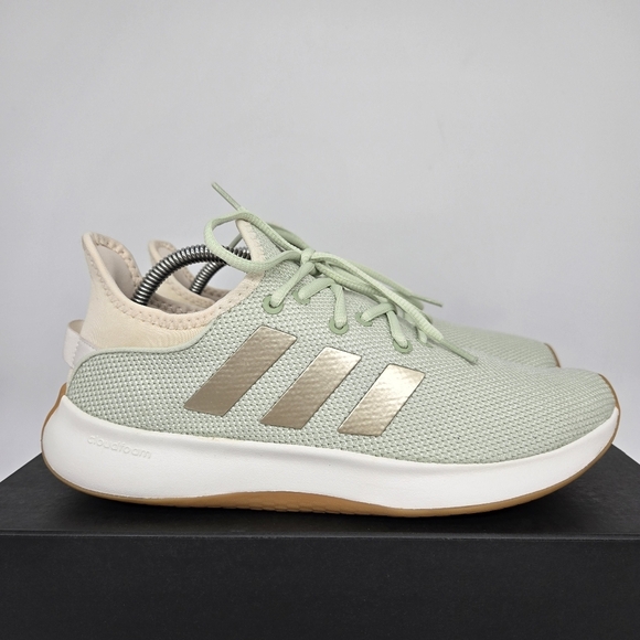New adidas Cloudfoam Pure 'Linen Green Gum' Women's Running Shoes Size 7 - Picture 3 of 8
